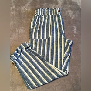 Striped Blue and White Pants